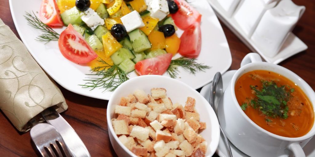soupes et des salades